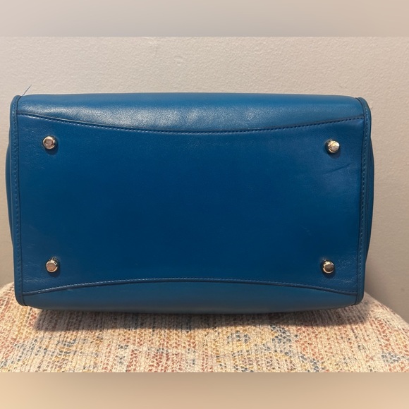 Coach Crosby Teal Leather Satchel - Picture 5 of 15